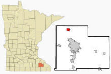 Location of Oronoco, Minnesota