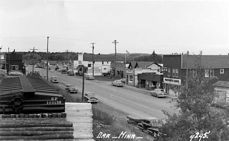 Street scene, Orr Minnesota, 1953