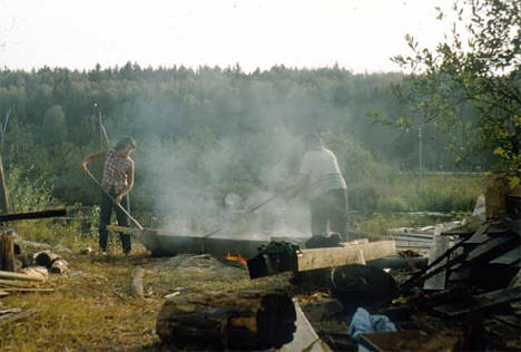 Parching Rice, Orr Orr Minnesota, 1955