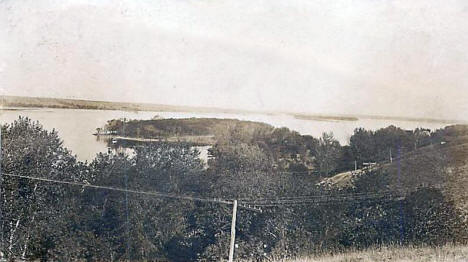 View of Big Stone Lake, Ortonville Minnesota, 1915