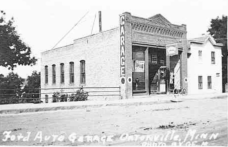 Ford Auto Garage, Ortonville Minnesota, 1920's