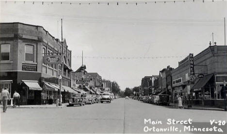 Main Street, Ortonville Minnesota, late 1940's
