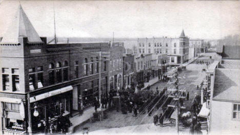 Main Street looking north, Ortonville Minnesota, 1908