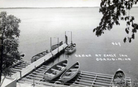 Scene at Early Inn, Osakis Minnesota, 1939