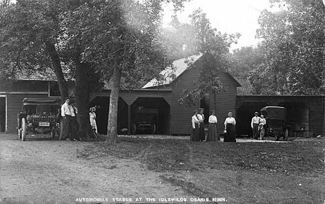 Automobile Stables, Idlewild, Lake Osakis, Osakis Minnesota, 1910