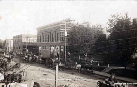 Street scene, Osakis Minnesota, 1908