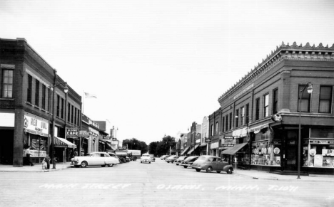 Main Street, Osakis Minnesota, 1950