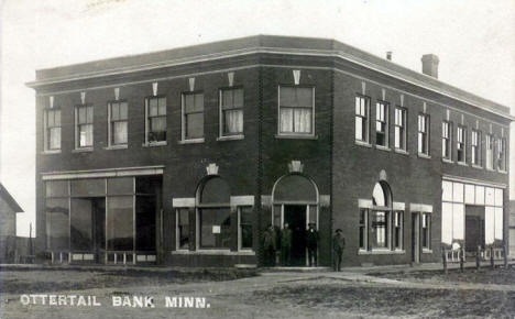 Ottertail Bank, Ottertail Minnesota, 1910