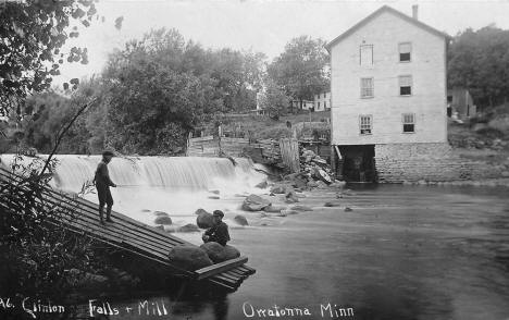 Clinton Falls and Mill, Owatonna Minnesota, 1910's