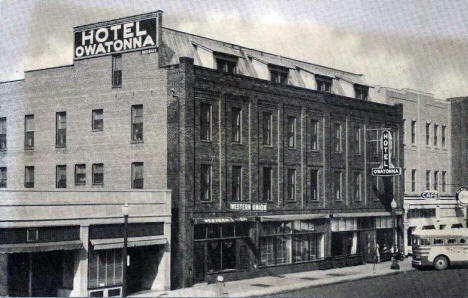Hotel Owatonna, Owatonna Minnesota, 1950's