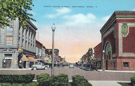 North Cedar Street, Owatonna Minnesota, 1946