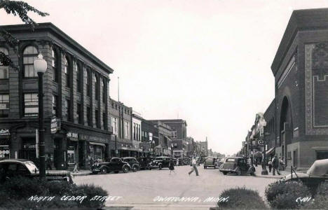 North Cedar Street, Owatonna Minnesota, 1930's