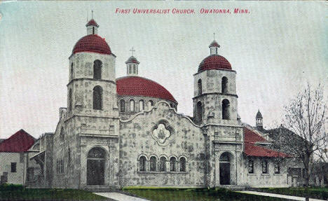 First Universalist Church, Owatonna Minnesota, 1910's?