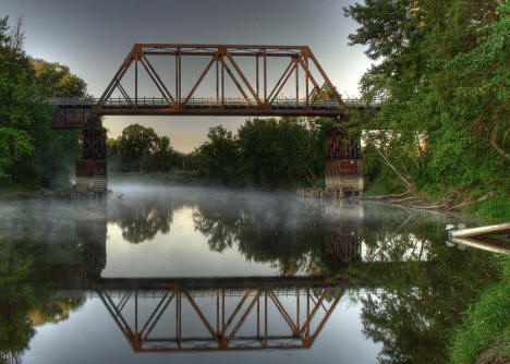 Soo Line Trail bridge over the Mississippi River, Palisade Minnesota, 2008