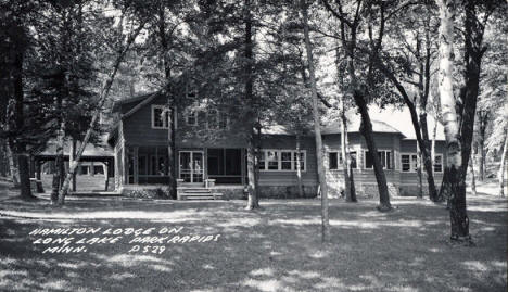 Hamilton Lodge on Long Lake, Park Rapids Minnesota, 1940's