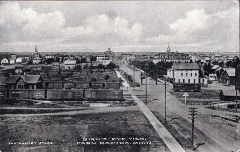 Birds eye view, Park Rapids Minnesota, 1910's