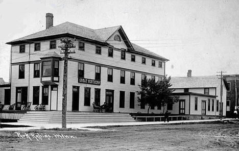 Great Northern Hotel, Park Rapids Minnesota, 1909