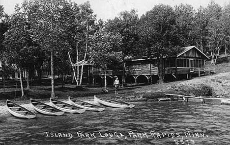 Island Park Lodge near Park Rapids Minnesota, 1930