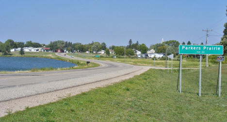 Entering Parkers Prairie Minnesota, 2008