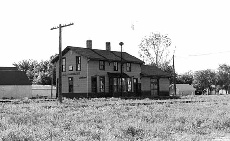 Parkers Prairie depot, Parkers Prairie Minnesota, 1974