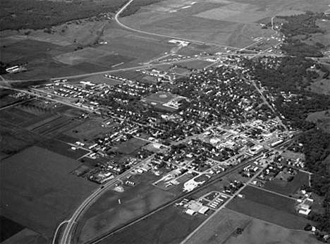 Aerial view, Paynesville Minnesota, 1969