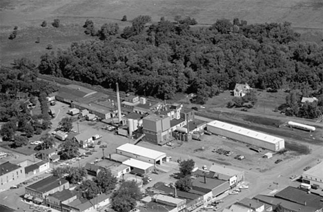 Aerial view, Associated Milk Producer, Paynesville Minnesota, 1969
