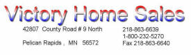 Victory Home Sales, Pelican Rapids Minnesota