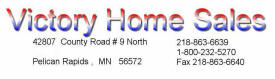 Victory Home Sales, Pelican Rapids Minnesota