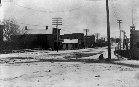 Street scene, Pelican Rapids Minnesota, 1908