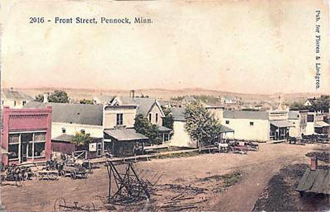 Front Street, Pennock Minnesota, 1910
