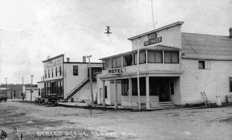 Street Scene, Pequot Lakes Minnesota, 1915