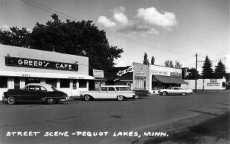 Street Scene, Pequot Lakes Minnesota, 1960's