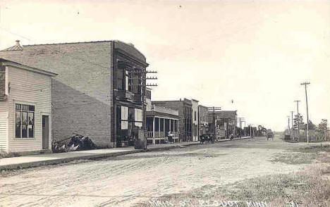 Main Street, Pequot Minnesota, 1910's