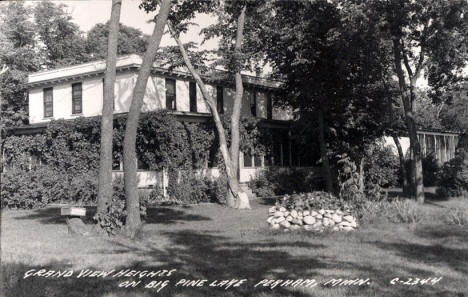 Grand View Heights on Big Pine Lake, Perham Minnesota, 1940's