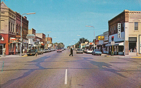 Street View, Perham Minnesota, 1960's