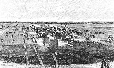 Sketch of Perham, Minnesota, 1885