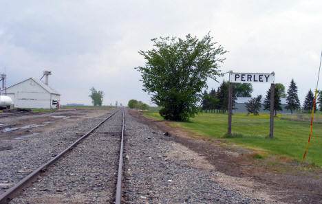Railroad tracks, Perley Minnesota, 2008
