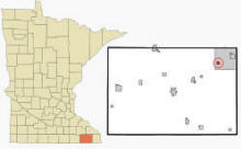 Location of Peterson, Minnesota