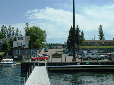 Downtown Walker Minnesota from the municipal dock, 2003