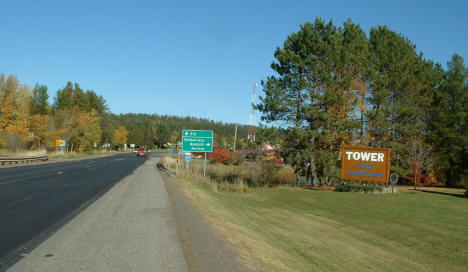 Entering Tower from the east on Highway 169, 2004