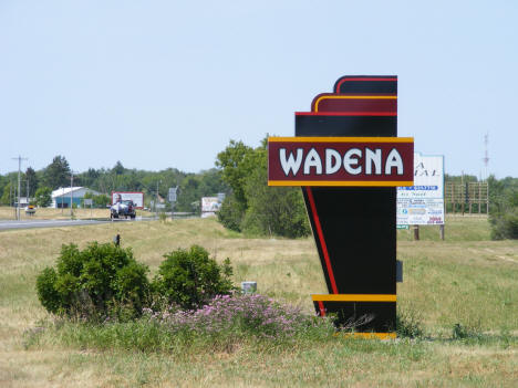 Entering Wadena on Highway 71, 2007