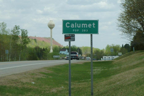 Entering Calumet on US Highway 169, 2003