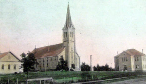 Street scene, Pierz Minnesota, 1910's