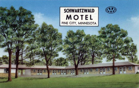 Schwartzwald Motel, Pine City Minnesota, 1950's?