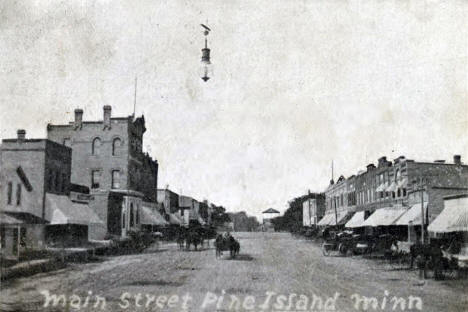 Main Street, Pine Island Minnesota, 1908