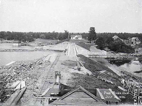 Pine River Dam, Cass County Minnesota, 1906