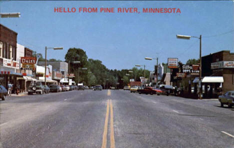 Street Scene, Pine River Minnesota, 1970's