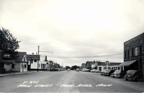 Main Street, Pine River Minnesota, , 1950's