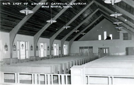 Our Lady of Lourdes Catholic Church, Pine River Minnesota, 1950's