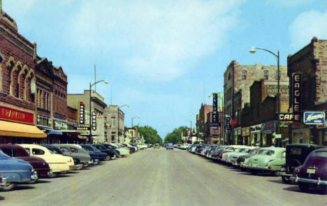 Street scene, Pipestone Minnesota, 1955